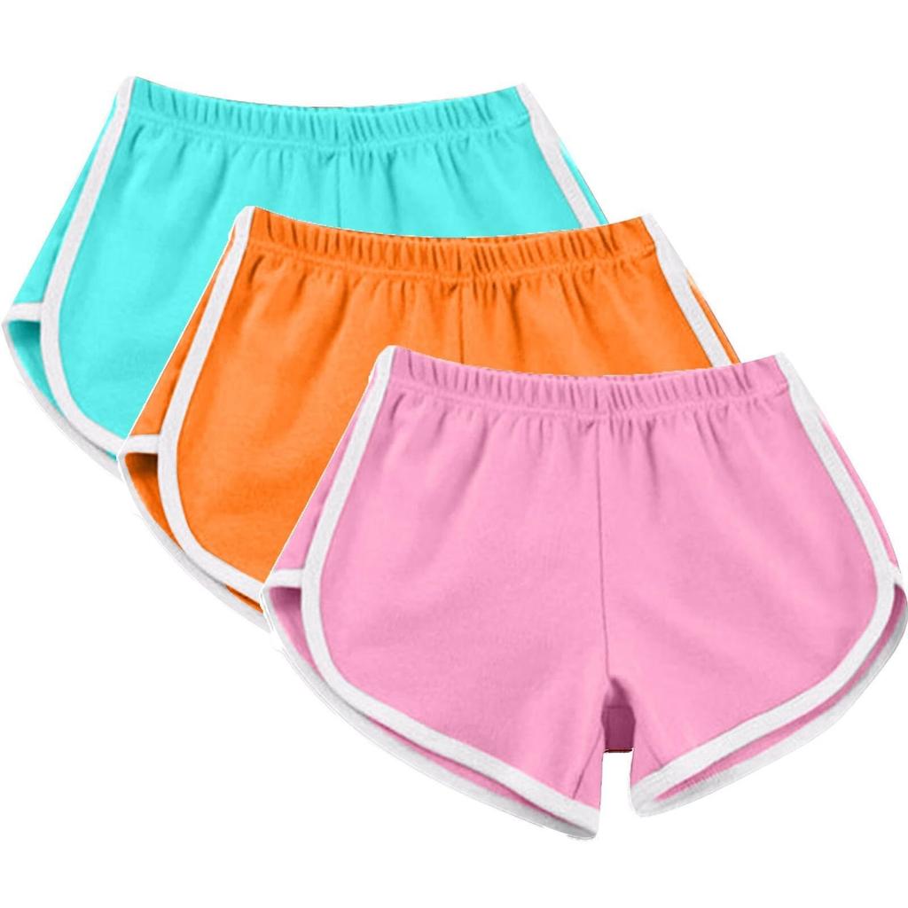 Women's Fashion Solid Color Elastic Waist Casual Yoga Pants Beach Shorts