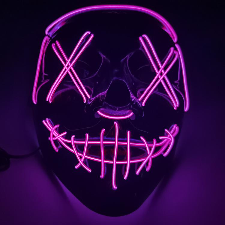 Black Luminous Halloween Mask for Party & Festival