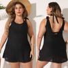Vestido de sol playero de talla grande para mujer con tiras, para resort, como salida de baño para bikini