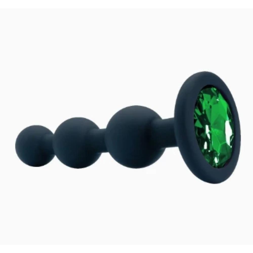 Butt Plug Men Silicone Anal Plug Women Adult Supplies Sex Toy for Couples Female Masturbator with Detachable Acrylic Diamond