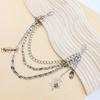 Stylish Vintage Metal Waist Chain For Women Zipper