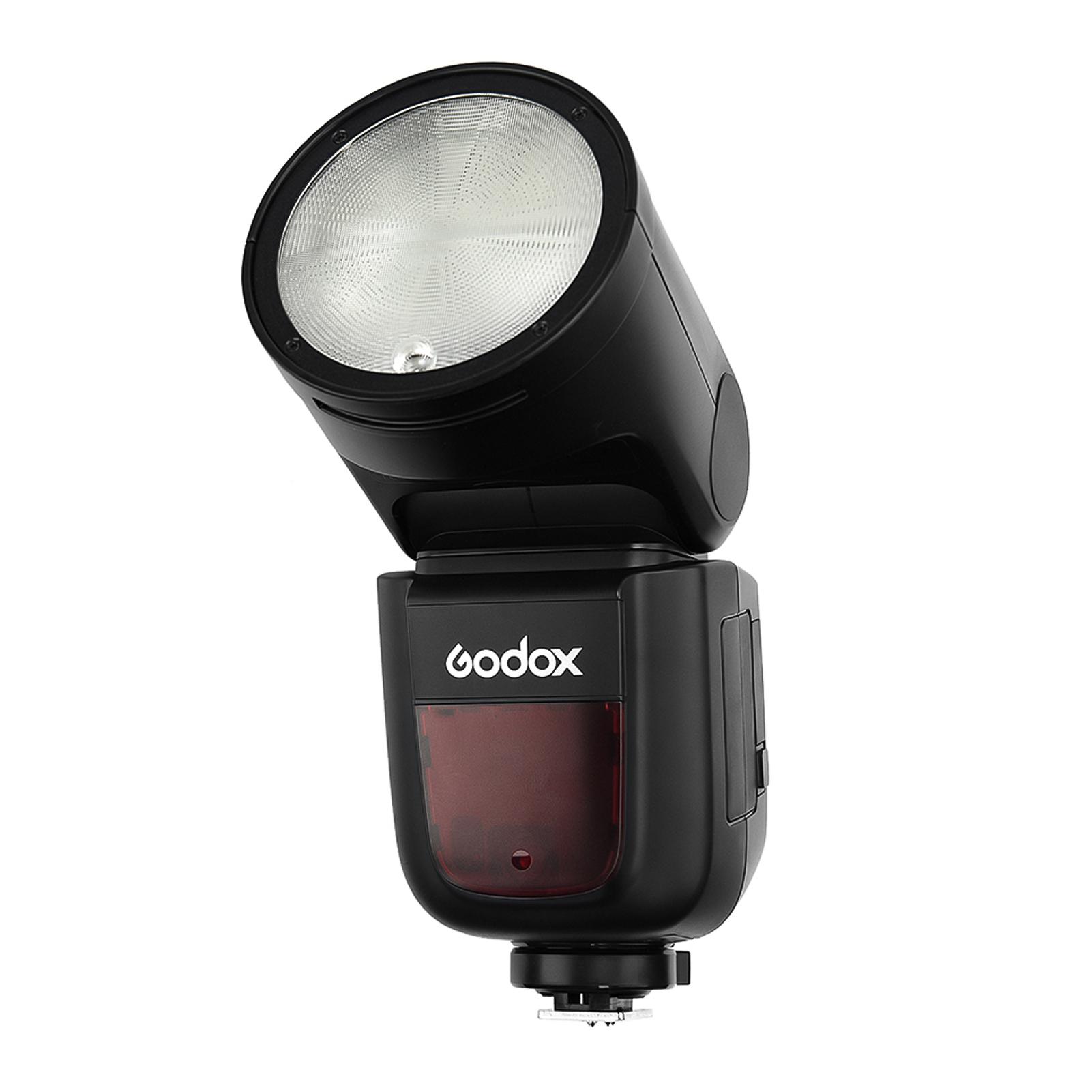 

Godox V1C Профессиональная вспышка для камеры Speedlite Speedlight с круглой головкой, беспроводная, 2,4G, совместимая с JP Plug чёрный