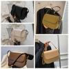 Korean Style PU Shoulder Bag Square Women Crossbody Bag Casual Flap Crossbody Shoulder Bag  Girl