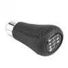 Car Vehicle 6 Speed Gear Knob Pu Shifter Stick With 3 Hoses