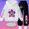 2026 Lässiges Mädchen-Oberteil und Jungen-Kapuzenjacke Set. Jungen Sportshirt mit Cartoon-Aufdruck. Herbst/Winter Langarmhose.