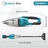 Yofidra 1500W Electric Cordless Vacuum Cleaner Portable Rechargeable Household Cleaning Power Tool For Makita 18V Battery Pin