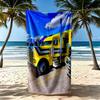 Kw Heavy Trucks Beach Towel Super Soft Microfiber Quickdry Fabric Comfortable Lightweight