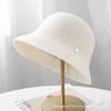 Autumn and Winter Striped Wave Fisherman's Hat Children's New Large Brim Outdoor Thermal Hat Webbing Fashion Basin Hat Big Head Circumference