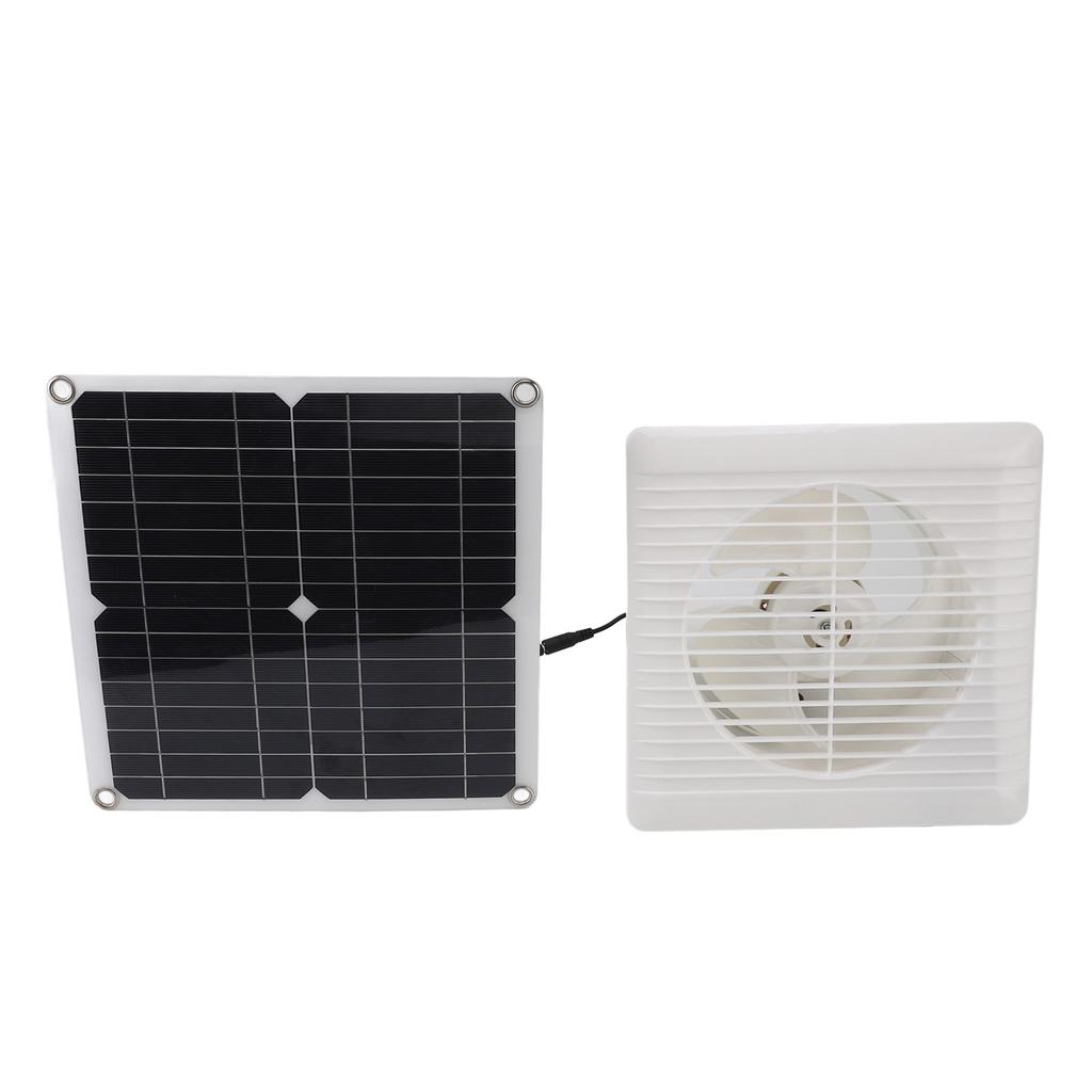 Solar Fan 12W 12V DC Monocrystalline Solar Panel Powered Exhaust Fan for Outdoor Greenhouse