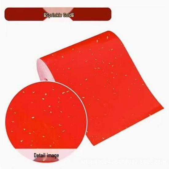 Thickened 100m Gold-Sprinkled Dragon Pattern Calligraphy Paper 34cm x 20m