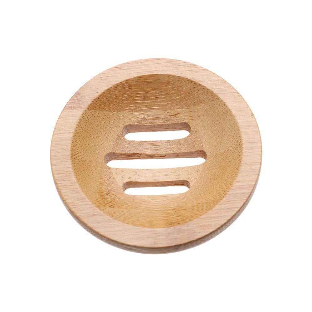 Portable Wash Shower Toilet Container Soap Dish Box Soap Tray Bamboo Box