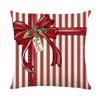Christmas Pillowcase Decorative Linen Printed Porch Courtyard Sofa Home Decoration Pillowcase
