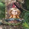Outdoor Hanging Bird Feeder Garden Decorative Resin Ornament Farm Automatic Feeder Tool Food Container Hanging Bird Supplies