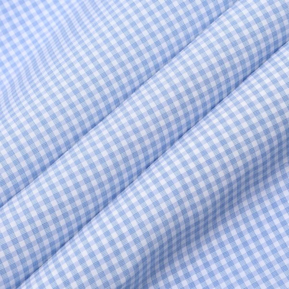 Vanbrough Plain Mini Check English Collar Slim Shirt Bossl1130 Bu