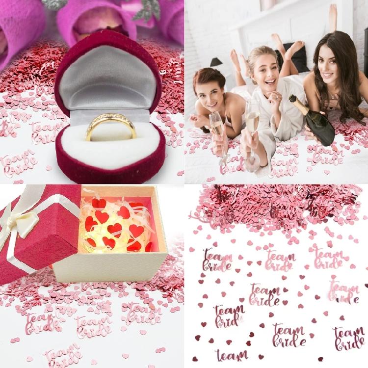 Glittering Party Confetti For Wedding Reception PVC Team Bride Scatter Formal Event Reception Table Decoration Props