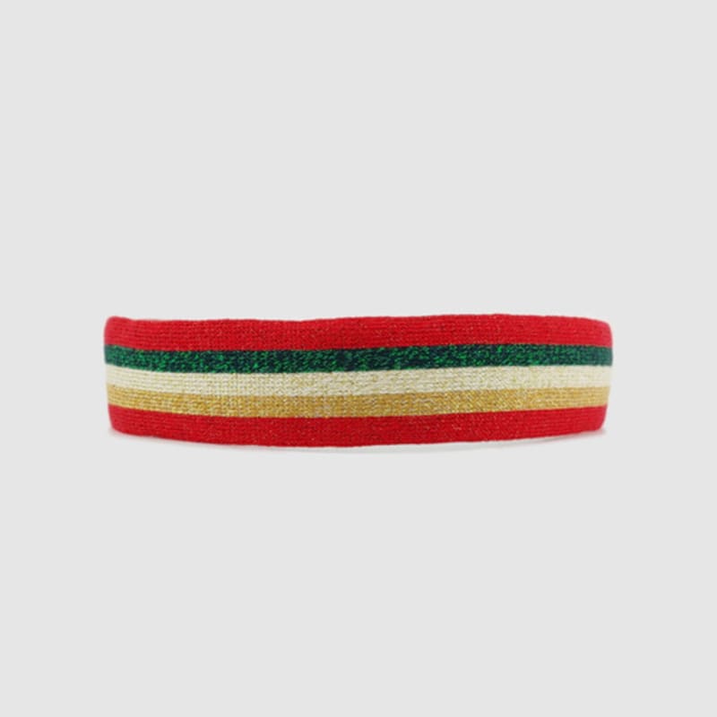 LALA Pearl Knit Hairband Red P