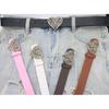 Love Heart Butterfly Buckle Belt for Teens Casual Belt Pants Jeans Belt Eye Catching Waistband Women Accessories
