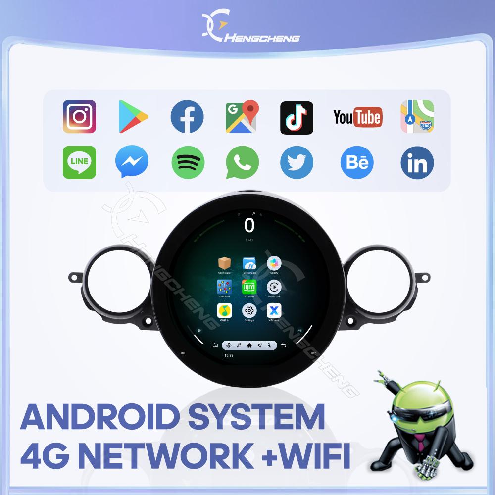 Android 15 For BMW Mini Cooper R56 R60 2006-2016 OLD TO NEW Auto Carplay Car GPS Navigation Stereo Multimedia Player 360 Tools