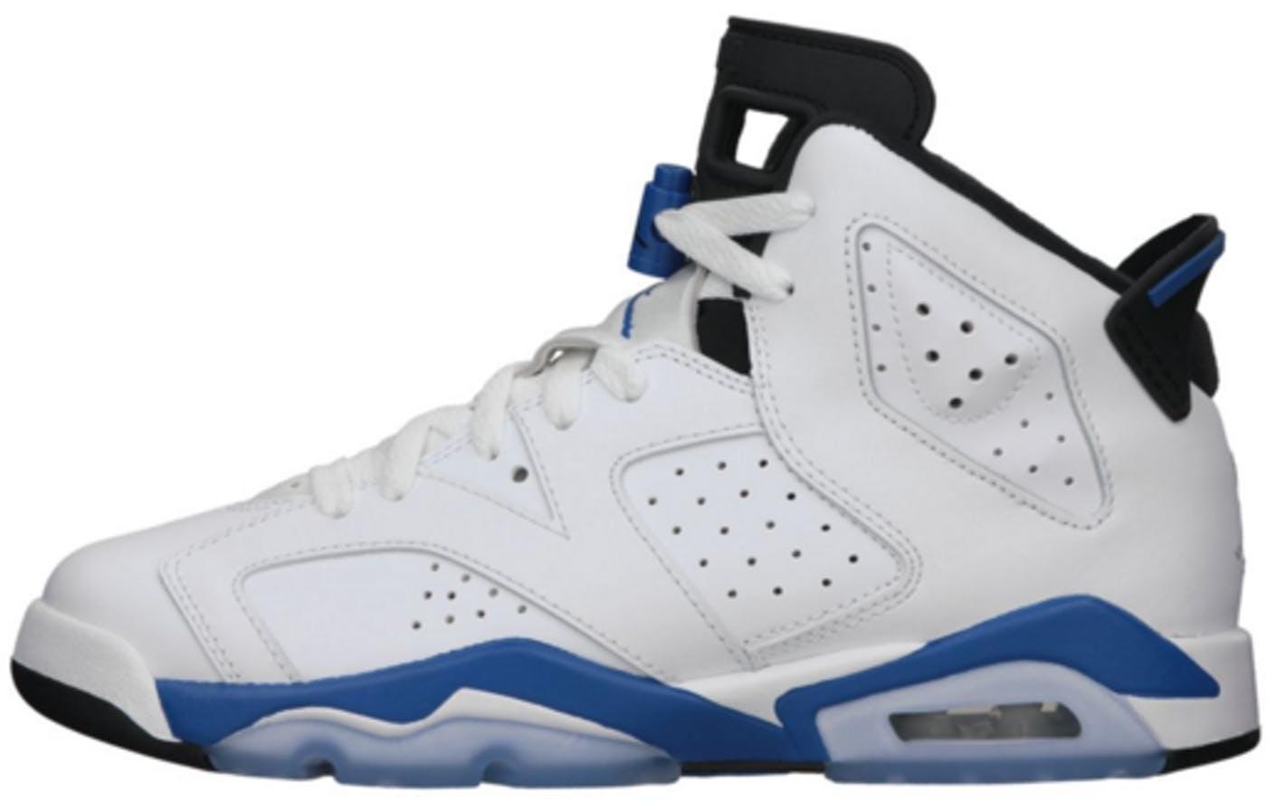 Air Jordan 6 Retro Sport Blue GS 384665-107 36
