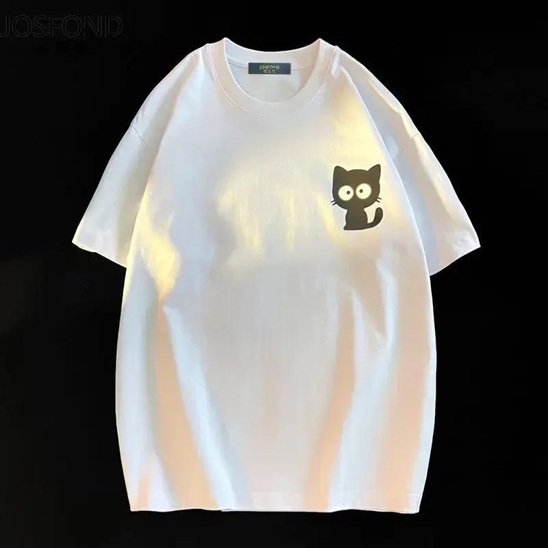 

ZX Tee Female Casual Printing O-neck Short Sleeve T-Shirt 2025 New Summer Trend All-match Loose Cartoon Pullover Top Tee Women Clothes 3XL