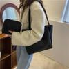 Sac à bandoulière carré à boucle magnétique de couleur unie pour femmes, ensemble de sacs fourre-tout de loisirs en PU de grande capacité