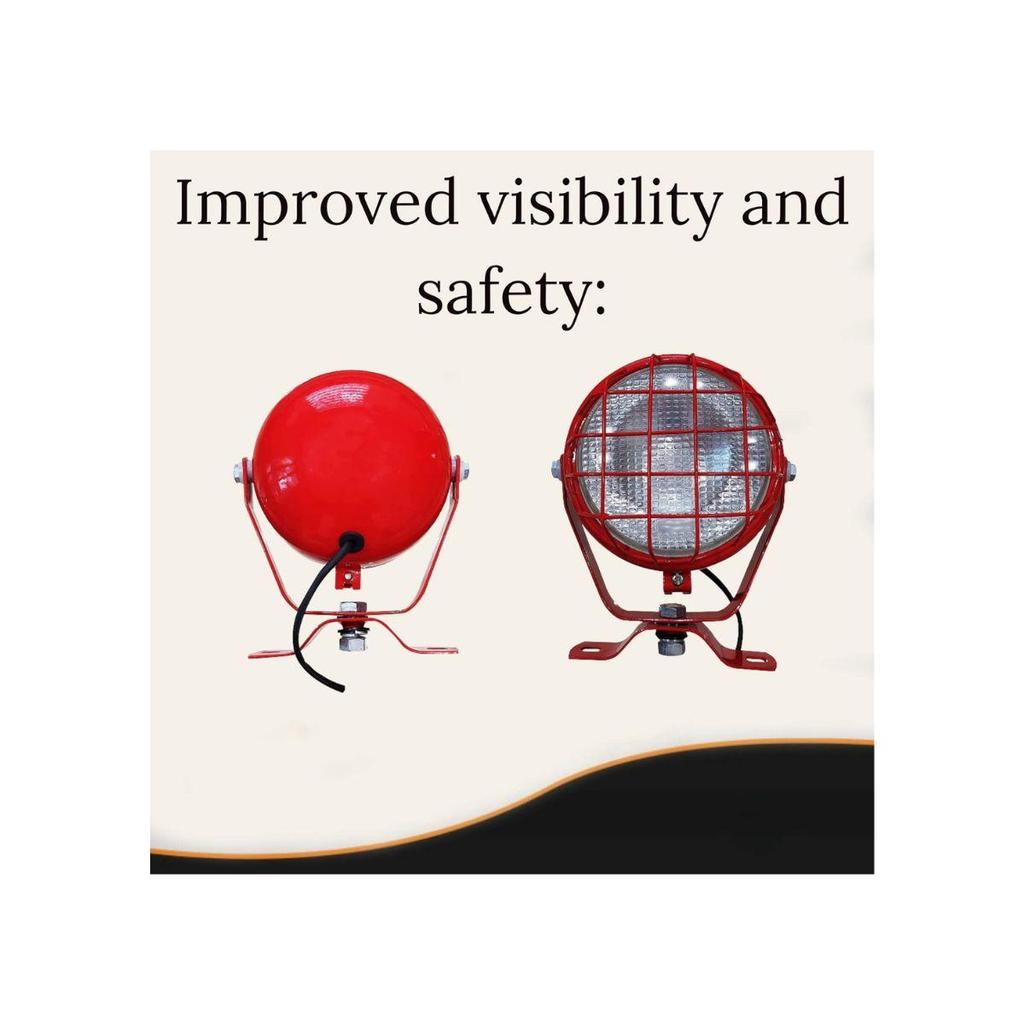 Red Tractor Work Light for Truck Trailer Tractor Enhance Visibility Agriculture Vehicles Universal Fit & Tractor Work Lamp