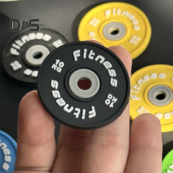 Přívěsek na klíče Fitness Přívěsek na klíče Guma Kov Přívěsek na posilování činka Přívěsek na klíče do posilovny Připomenutí dárku na cvičení