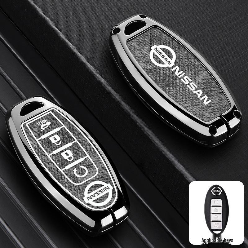 Nissan Key Case: Metal Cover for Sylphy, Terra, Tiida, Qashqai, Murano, Kicks