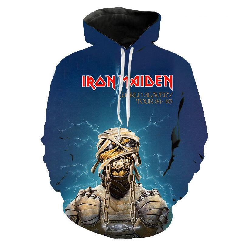 Neuer Klassischer Gothic Vintage Horror Totenkopf 3D Druck Hoodie Neue Mode Herren Sweatshirt Oberteile Hip-Hop Harajuku Herren Herbst Pullover