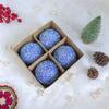 4 Pieces/Set of Diamond Sequins Glitter Christmas Balls Holiday Supplies Christmas Tree Pendants Gifts Giveaways Window Dressing