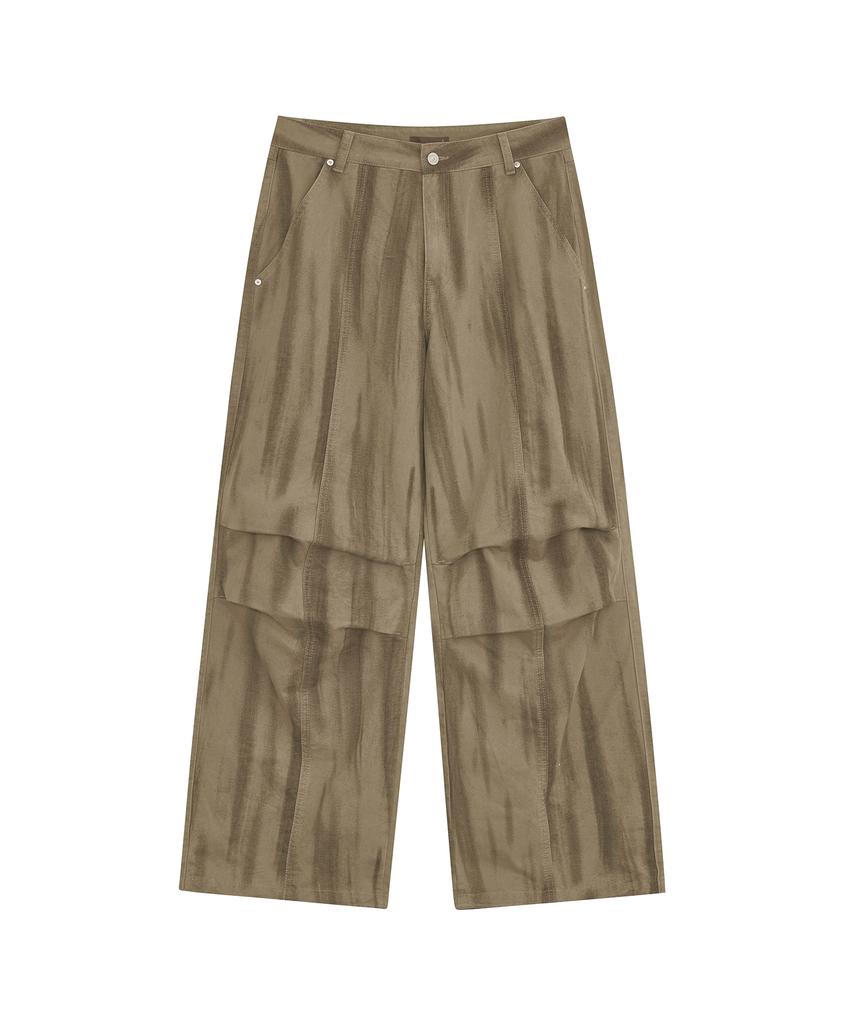 Depeugameoncheu Blushed Parachute Pants [Brown]