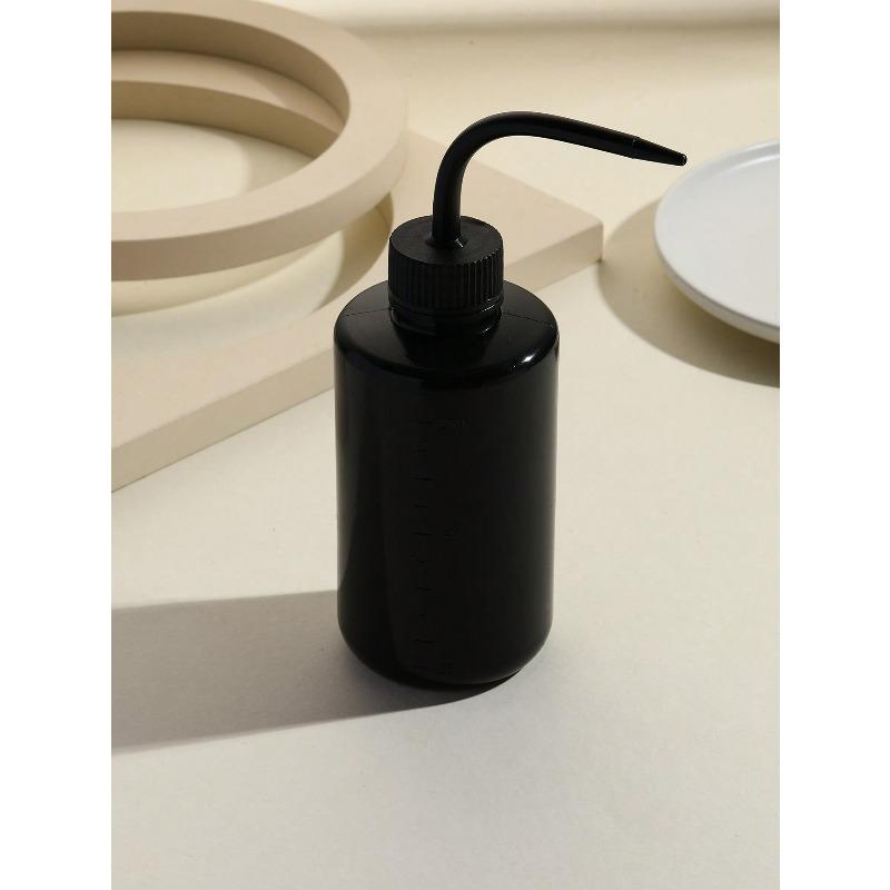 1PC Eyelash Cleaning Bottle,Elbow Cleaning Bottle Water Squeeze Dropper Plastic Squeeze Bottles Lash Bath Bottles With Curved Spout 250ML чёрный