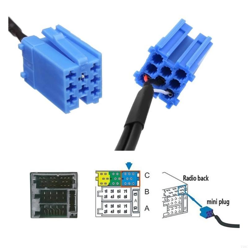 8Pin Connector Cable Adapter Car Wireless AUX Adapter for Radio Radio Accessories 4