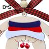1/3Pcs Funny Christmas Ornaments Wooden Naughty Ugly Xmas Tree Hanging Sign Inappropriate Dirty Santa Decoration for Holiday Home Decor