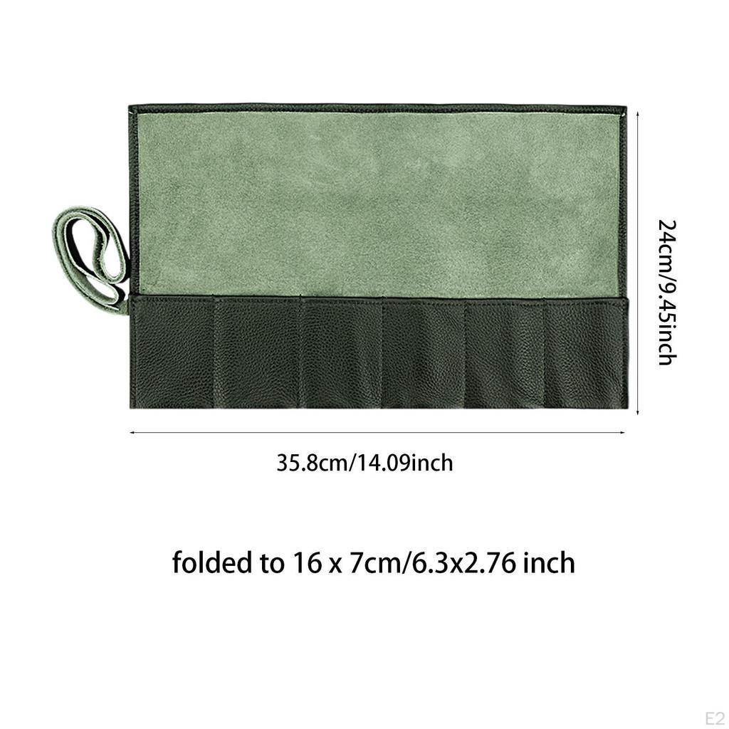 PU Leather Watch Roll Jewelry Storage Travel Case