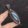 Angelite Pendant Copper Wire Wrapped Pendant Original Gemstone Pendant Angelite Jewelry Handmade Pendant Engagement Gift Copper Wire Jewelry