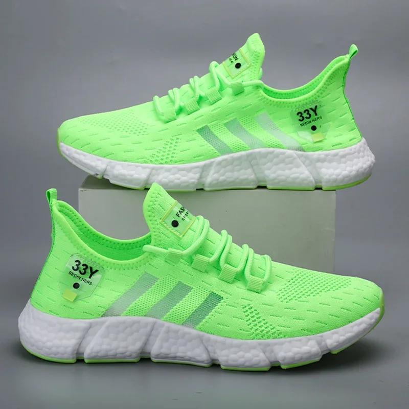 Men Running Shoes Breathable Mesh Sports Shoes Women Brand Sneakers Lightweight Casual Tennis Shoes Luxury Male Tenis Masculino