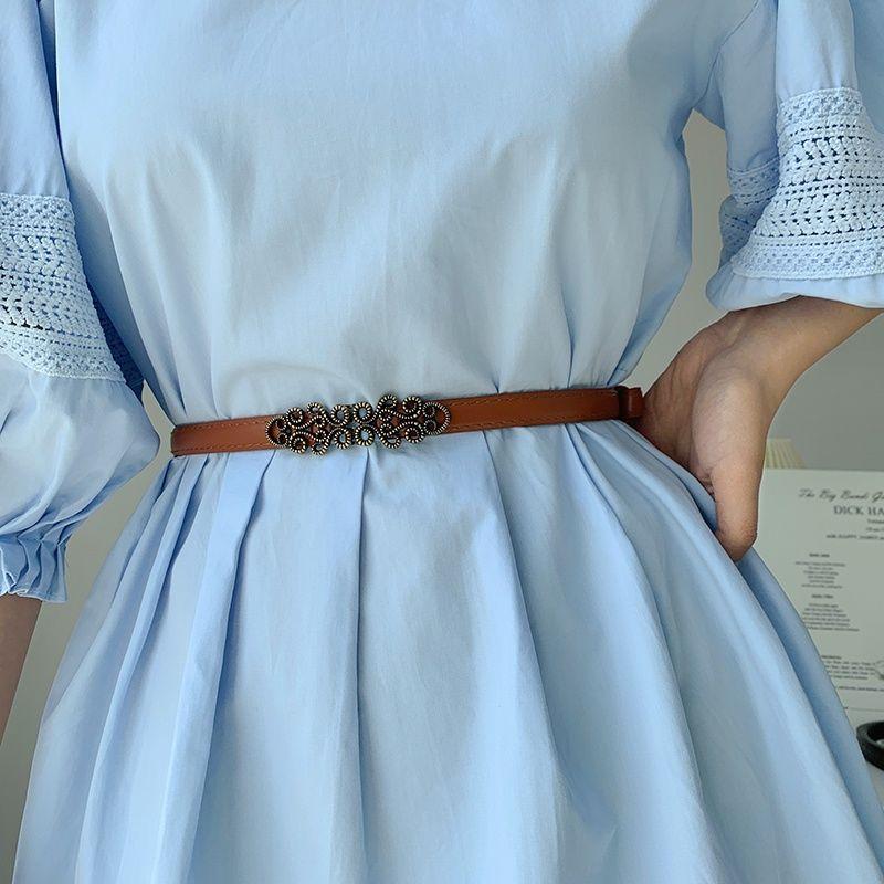 Floral Retro Classic Design Womens Waist Belt Perfect For Dresses Outfits And