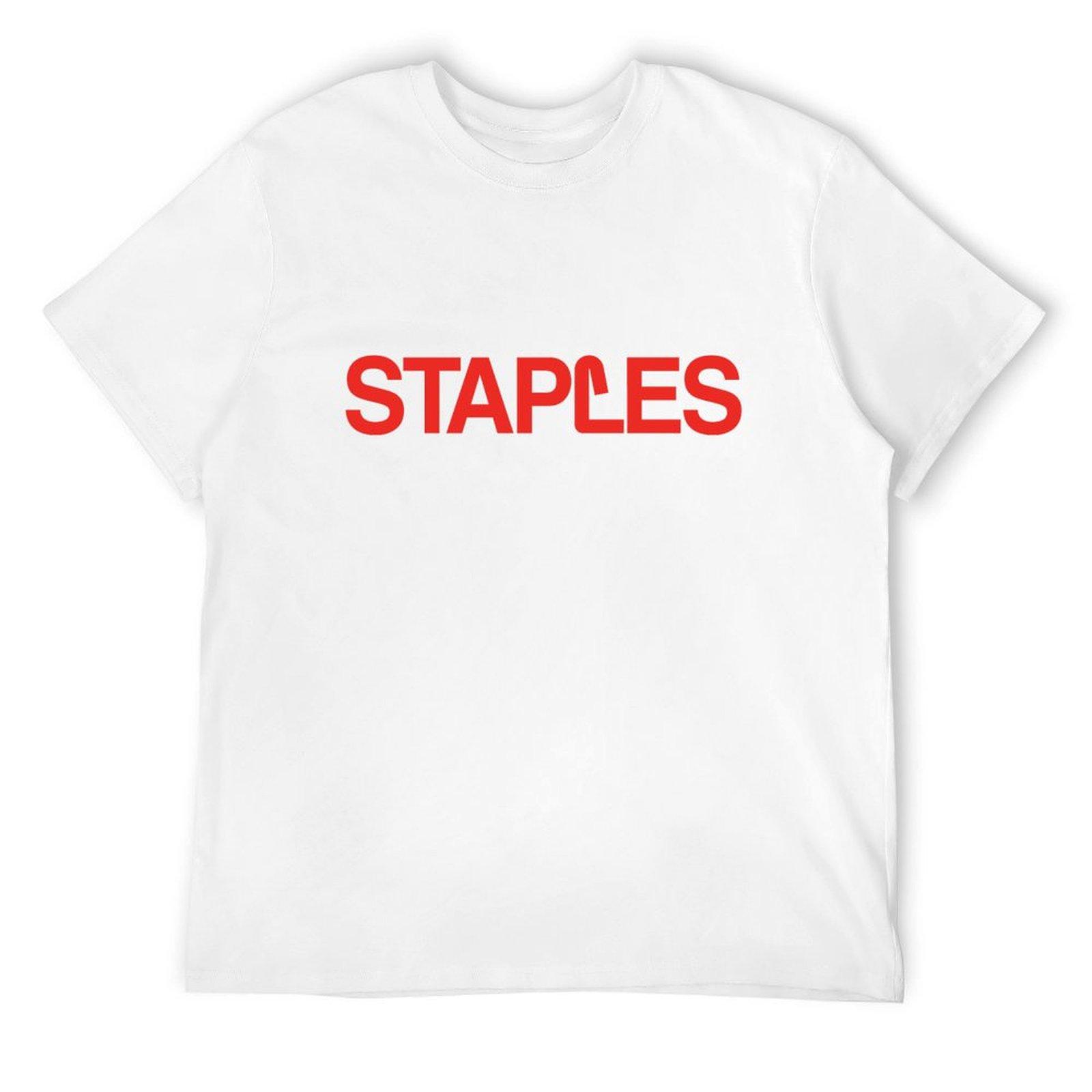 Staples Classic Logo T-Shirt plus size clothes tees men t shirts high quality S