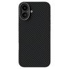 ABEEL For iPhone 16 Case Compatible with MagSafe Carbon Fiber Texture TPU PC PU Phone Back Cover