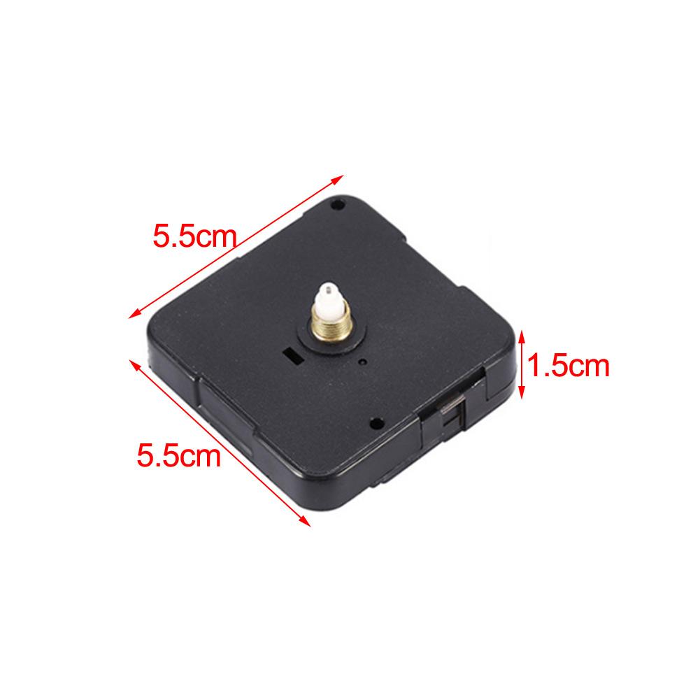Black Silent Quartz Clock Movement Replacement 12mm Shaft for DIY For Wall Clock Assembly Hour Minute Second Hands