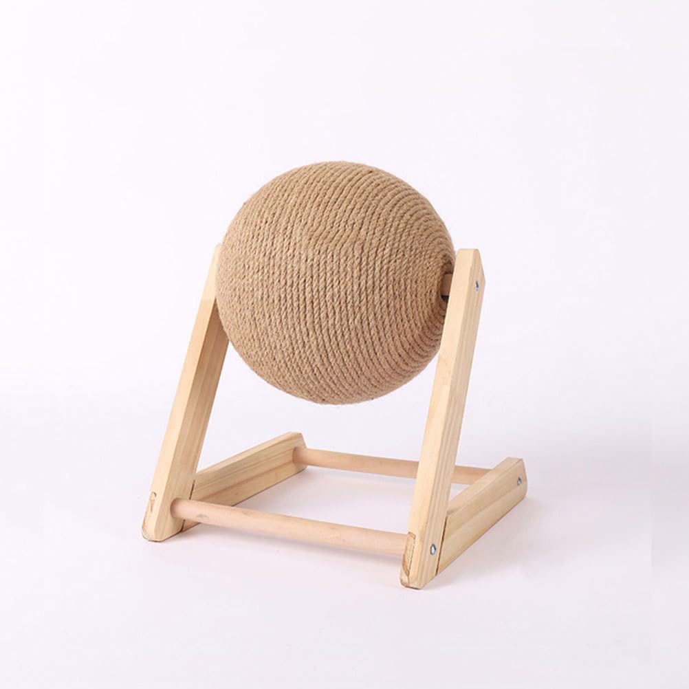 Kisangel Cat Scratching Toy Scratching for Cats Cat Teasing Toy Cat Wheel Exerciser for Indoor Cats Cat Rope Cat Scratching On Stand Pet Toys