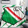 1pc Legia Warsaw Print Flannel Blanket, High quality Comfortable for All Seasons, Home Decor, Warmth and Comfort, Perfect for Christmas Gifts68