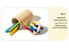 Solid Wood Sorting Bin: Color & Shape Recognition Toy for Ages 3-6