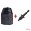 Keyless Hand Drill Chuck Mount Rust-resistant Tool 1.5~13mm Self-tighten Labor-saving Drill Chuck Replacement
