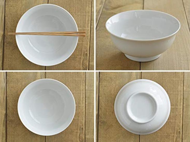 Tableware East EAST Original Simple Rice Bowl White Tableware Noodle Bowl Large Bowl Boiled Bowl Bowl (White)