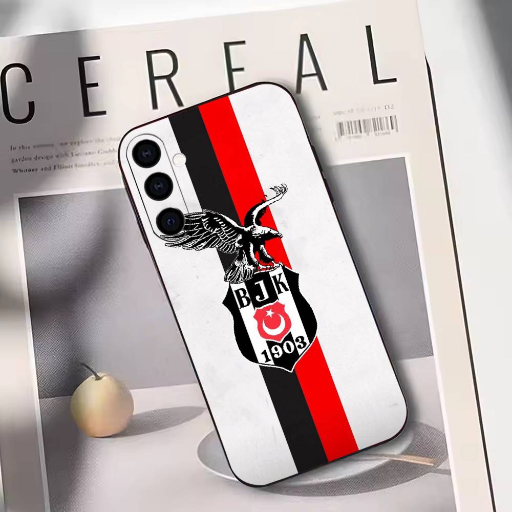 

B-Besiktas B-BJK Logo Phone Case Black Silicone Soft For Samsung Galaxy A73,A72,A71,A70,A53,A52,A51 Samsung a13 5g