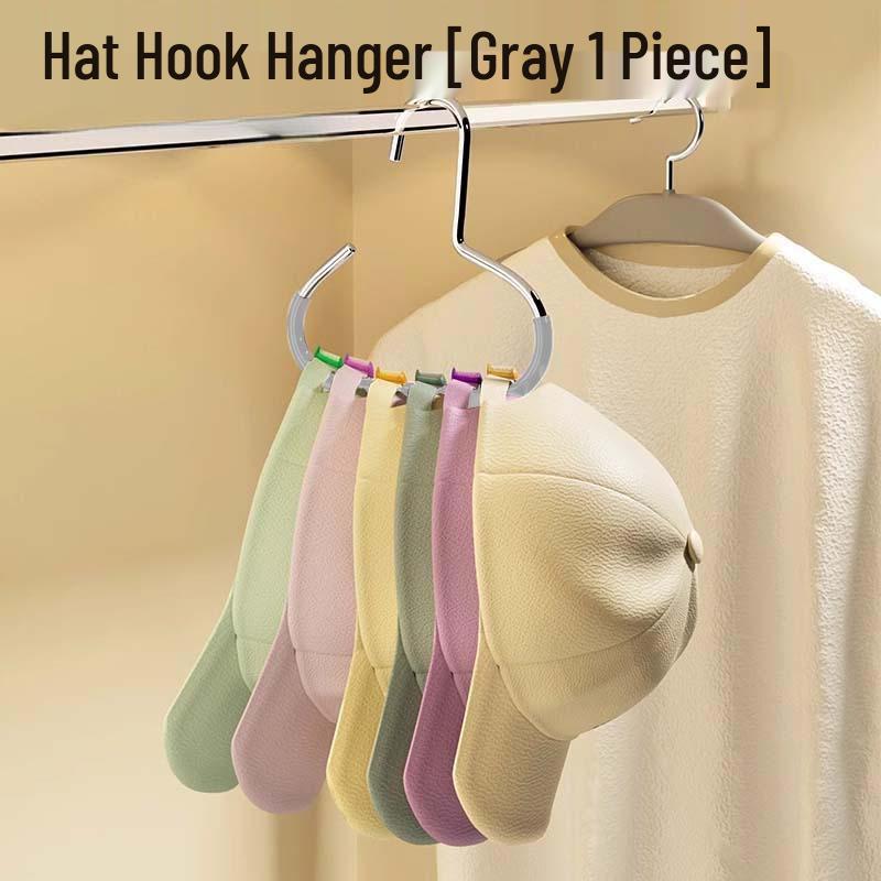 Non-slip Hat, Scarf & Baseball Cap Storage Hooks for Dorms