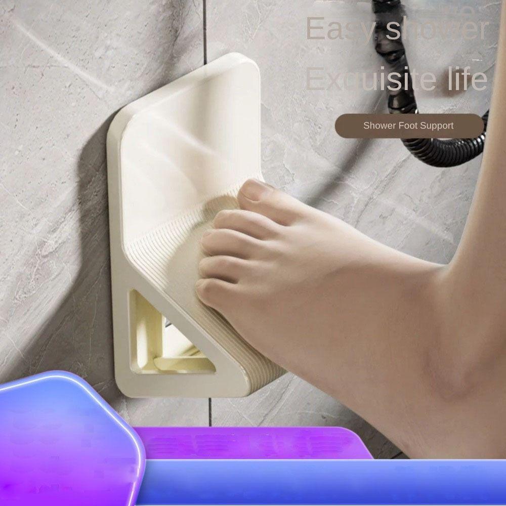 Wall Mounted Shower Foot Rest Grip Holder Pedal Step  For Pregnant Women and Elderly People