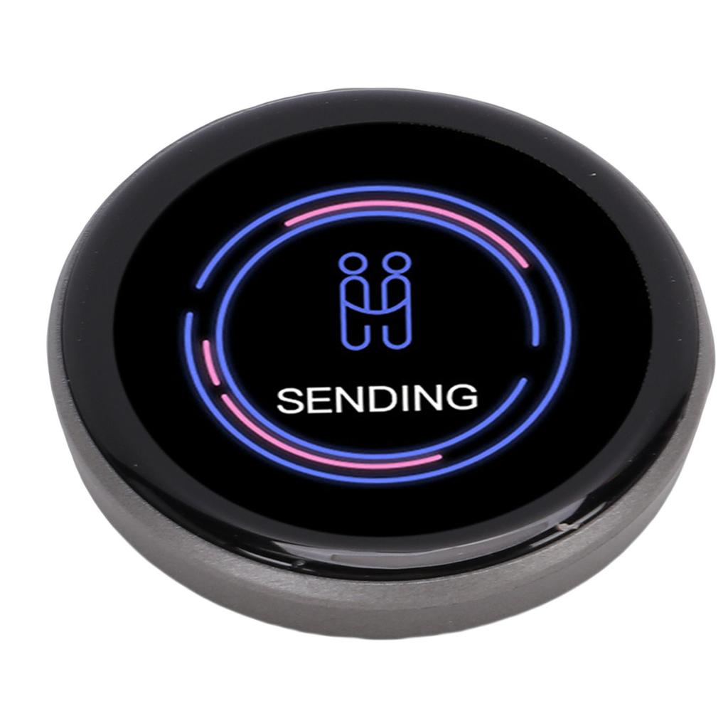 Spilla Elettronica Divertente Badge Touchscreen con Display HD da 1,7 Pollici Trasferisci Foto Video per Zaini Vestiti Nero